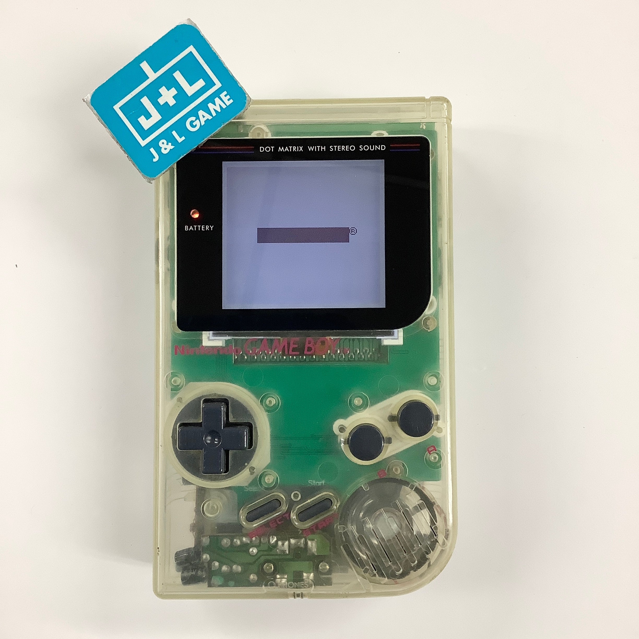Nintendo Game Boy (Clear With Old Backlight) - (GB) Game Boy [Pre-Owned]