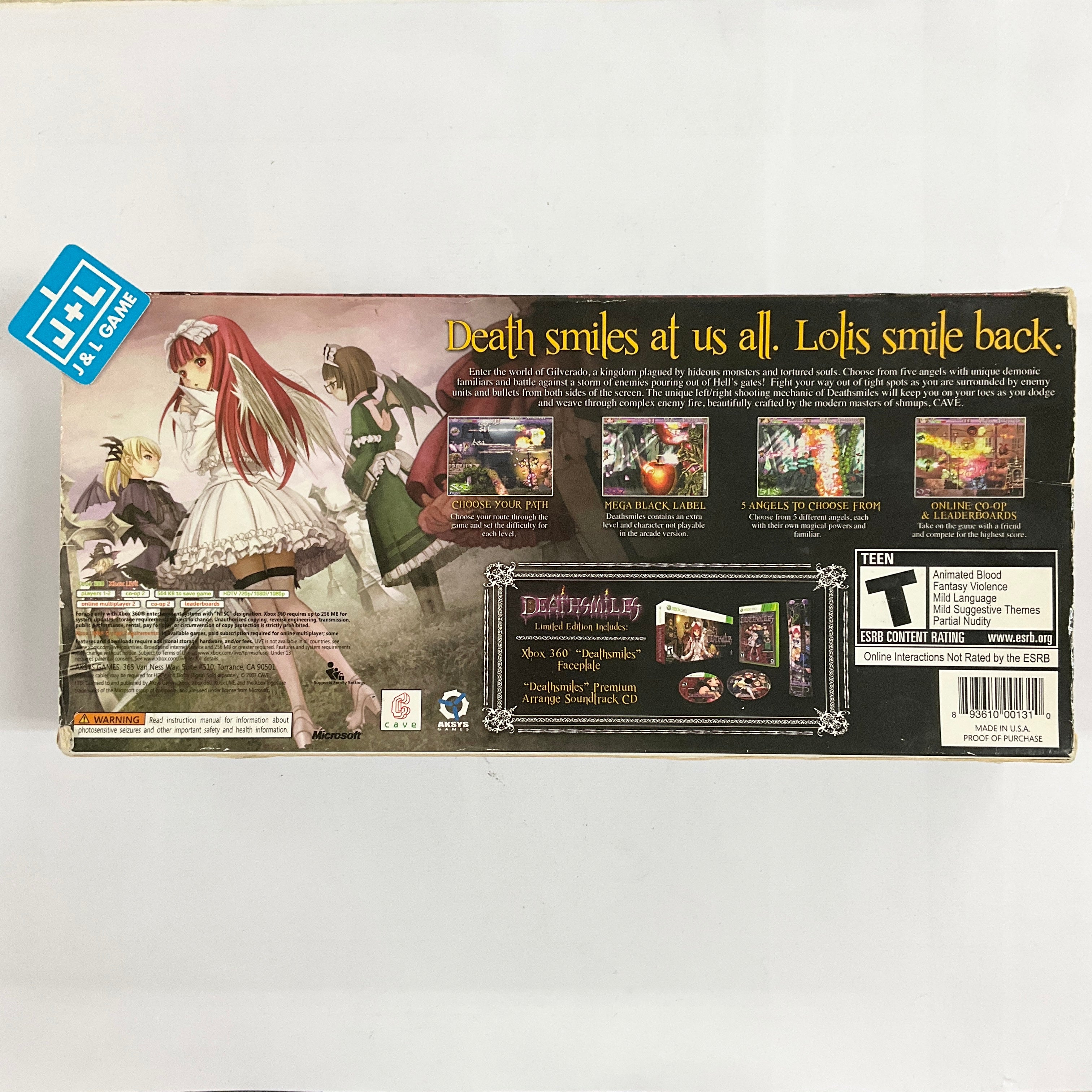 Deathsmiles (Limited Edition) - Xbox 360 [Pre-Owned] Video Games Aksys Games   