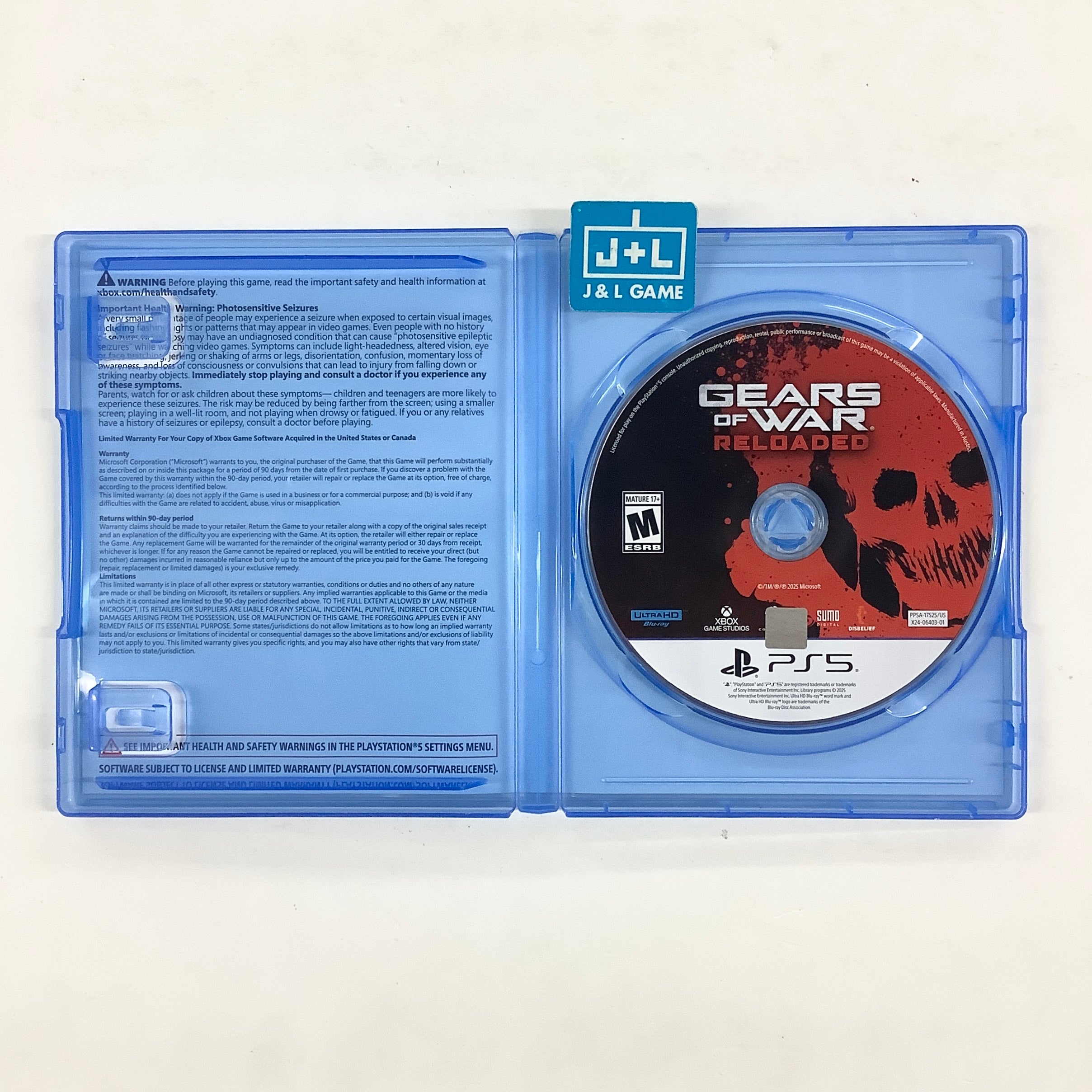 Gears of War: Reloaded – (PS5) PlayStation 5 [Pre-Owned] Video Games Xbox Game Studios