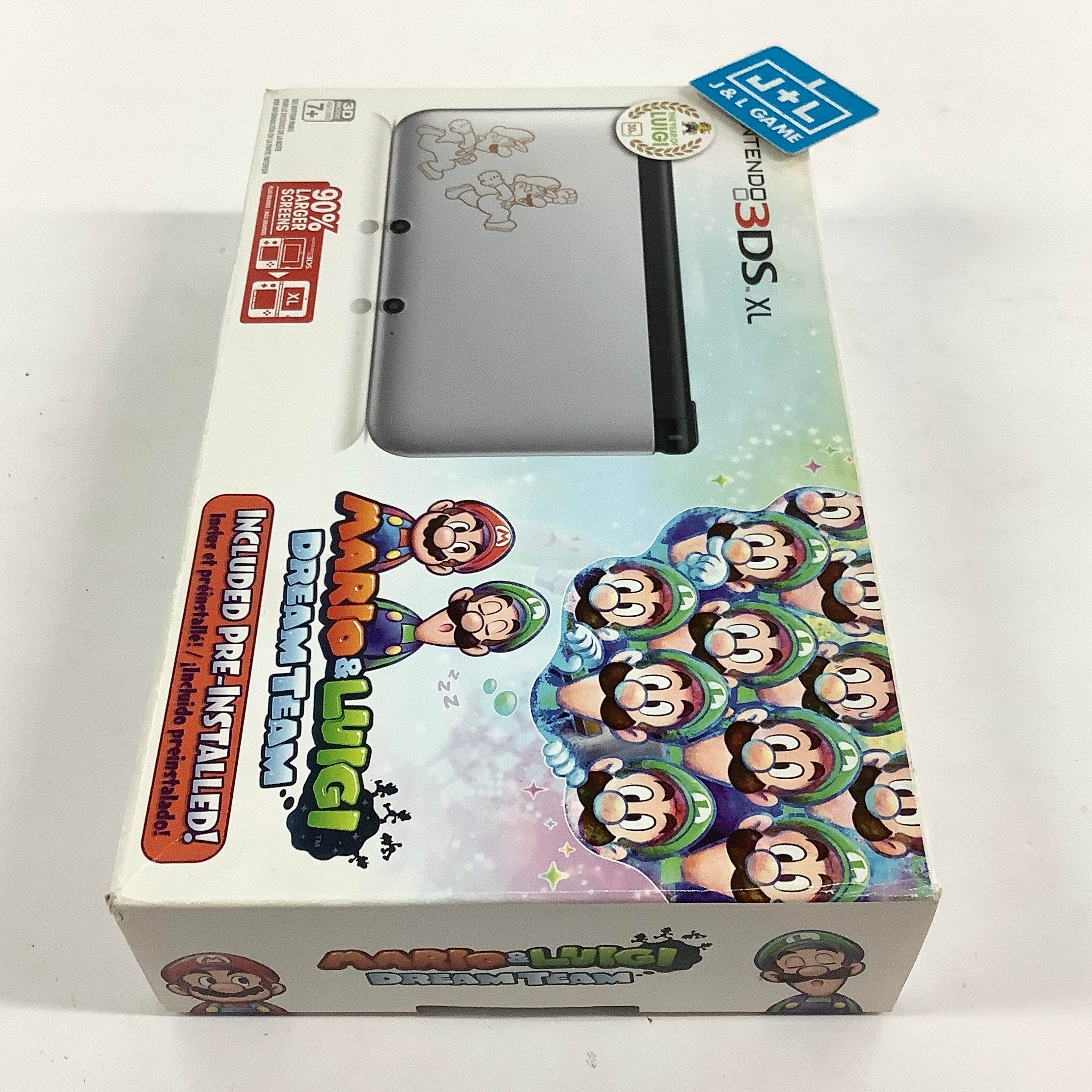 Nintendo 3DS XL Console (Mario & Luigi Silver) - Nintendo 3DS [Pre-Owned] Consoles Nintendo