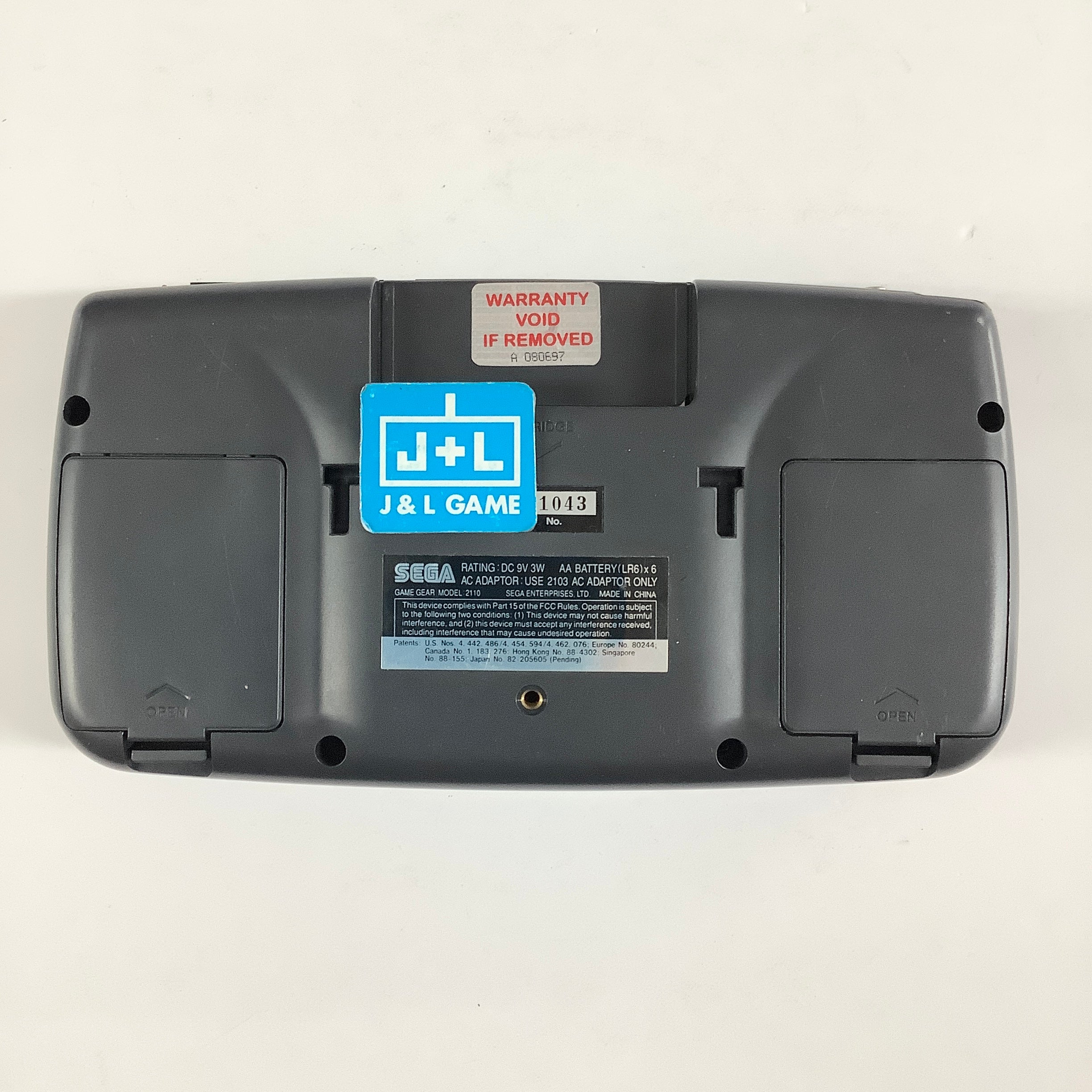 Sega Game Gear Portable Video Game System (Black) - (SGG) SEGA GameGear [Pre-Owned]