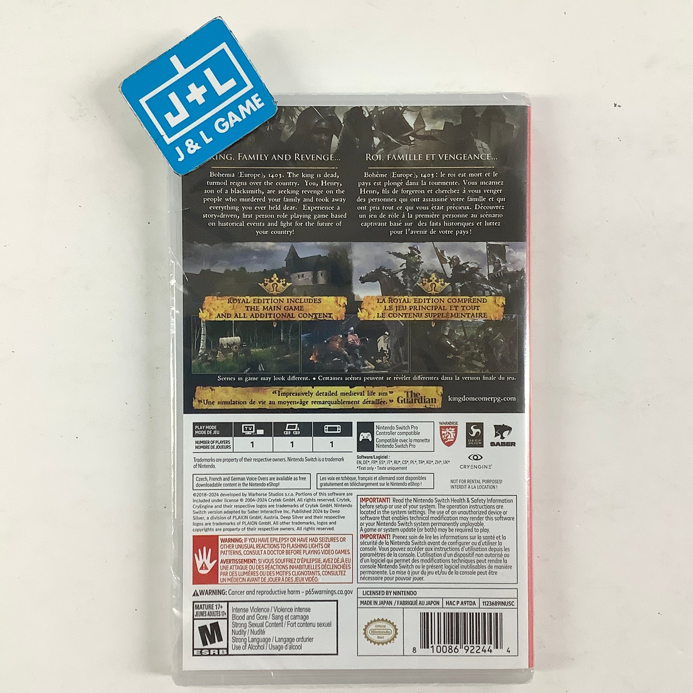 Kingdom Come: Deliverance (Royal Edition) - (NSW) Nintendo Switch Video Games Deep Silver