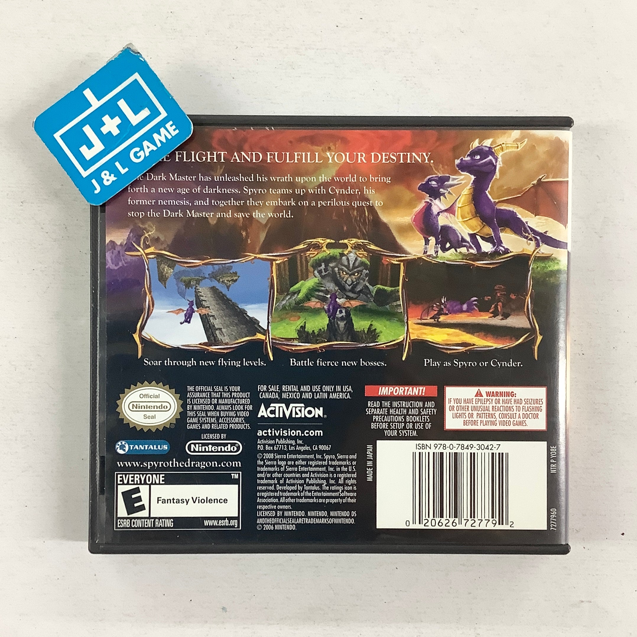 The Legend of Spyro: Dawn of the Dragon - (NDS) Nintendo DS [Pre-Owned] Video Games Sierra Entertainment