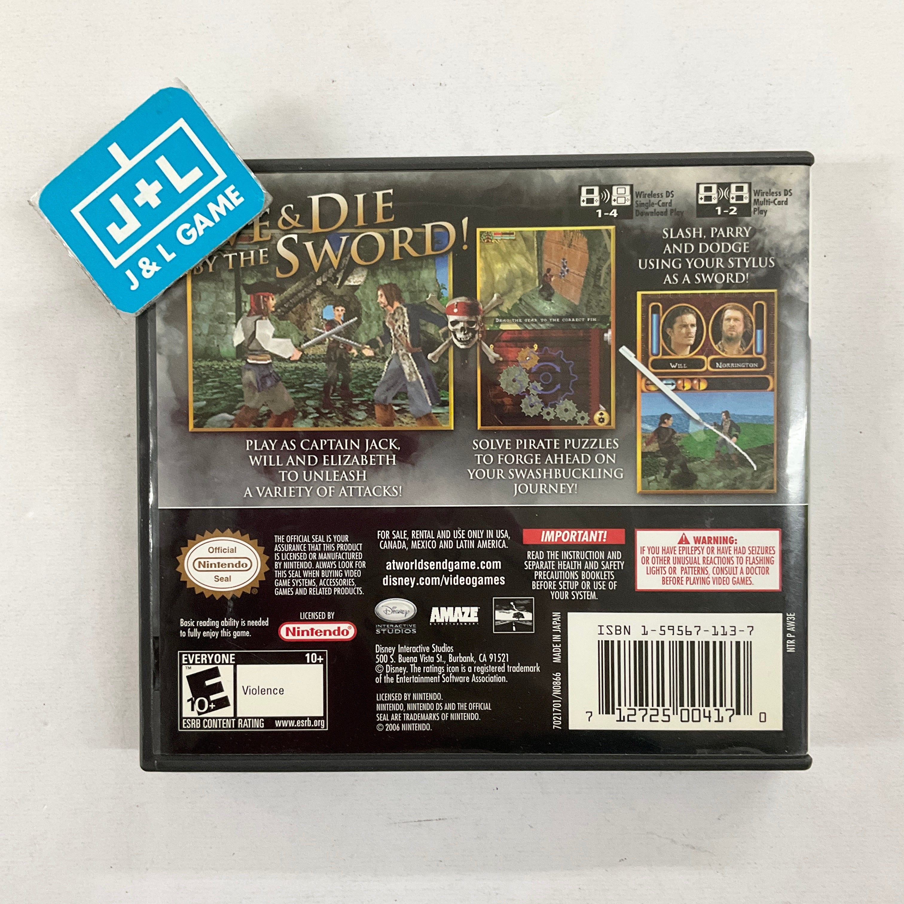 Pirates of the Caribbean: At World's End - (NDS) Nintendo DS [Pre-Owned] Video Games Disney Interactive Studios