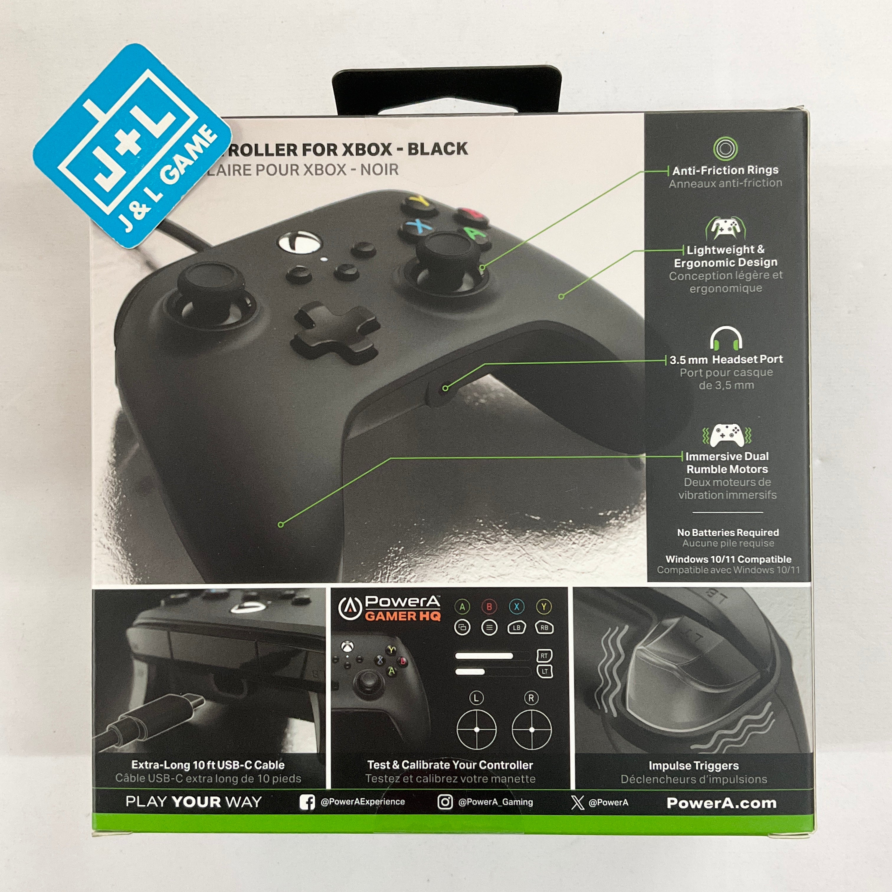 PowerA Xbox Series X Wired Controller (Black) - (XSX) Xbox Series X Accessories PowerA   