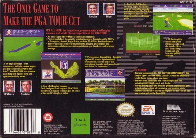 PGA Tour Golf - (SNES) Super Nintendo [Pre-Owned] Video Games Electronic Arts   