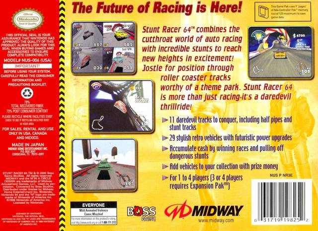 Stunt Racer 64 - (N64) Nintendo 64 [Pre-Owned] Video Games Midway   