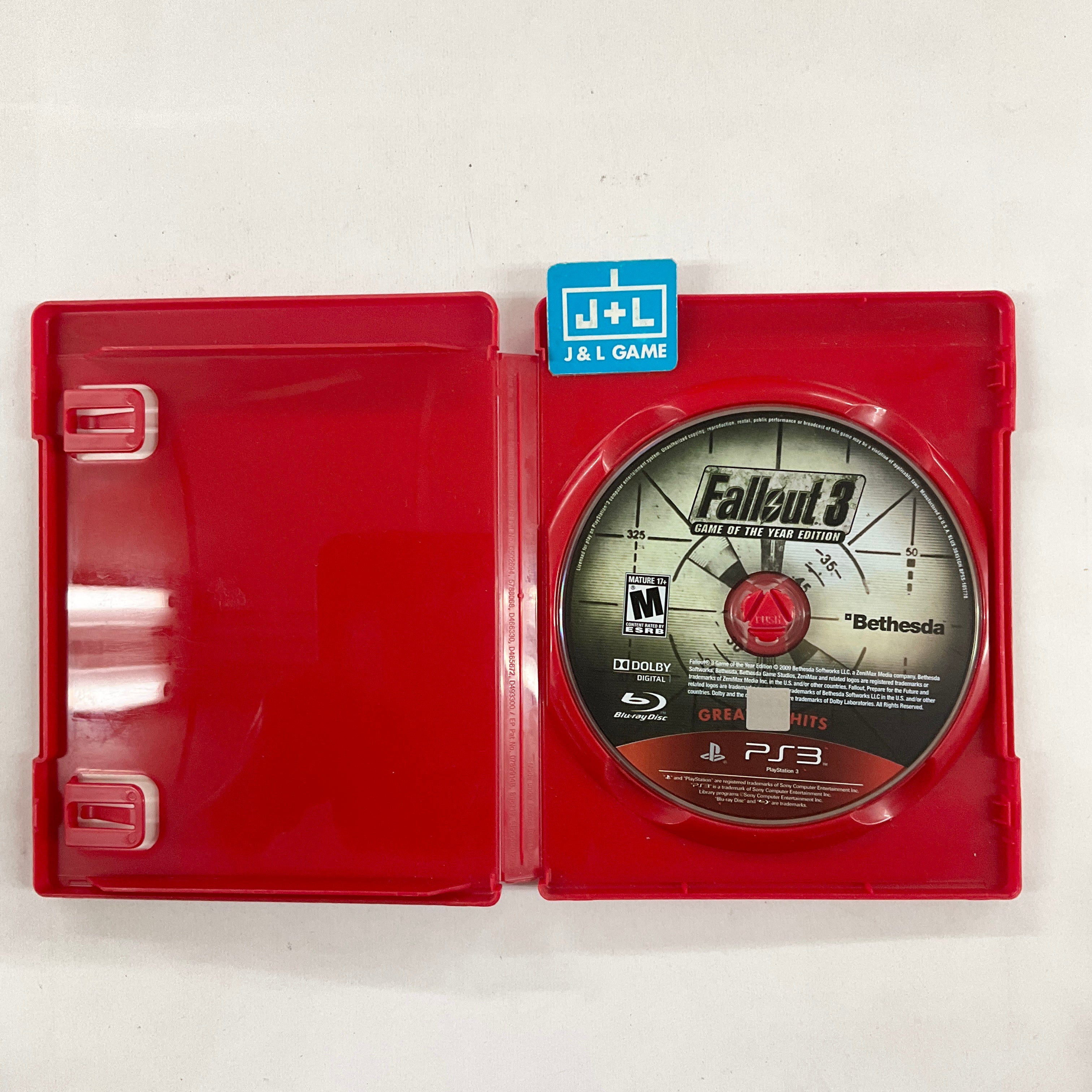 Fallout 3: Game of the Year Edition (Greatest Hits) (GameStop Exclusive) - (PS3) PlayStation 3 [Pre-Owned] Video Games Bethesda Softworks