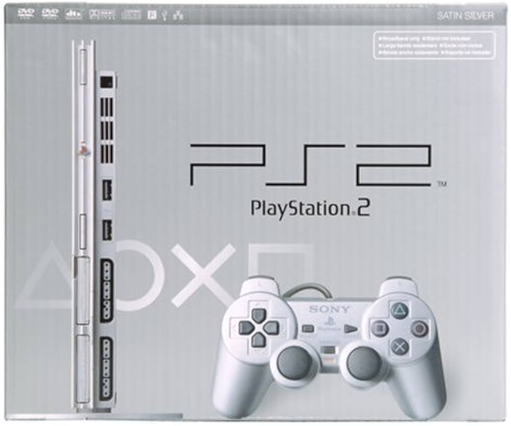 Sony PlayStation 2 Slim Console (Silver) - (PS2) PlayStation 2 [Pre-Owned] Consoles Sony