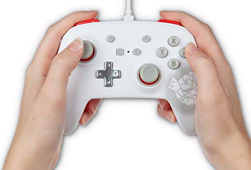 PowerA Enhanced Wired Controller (Mario White) - (NSW Nintendo Switch ACCESSORIES PowerA