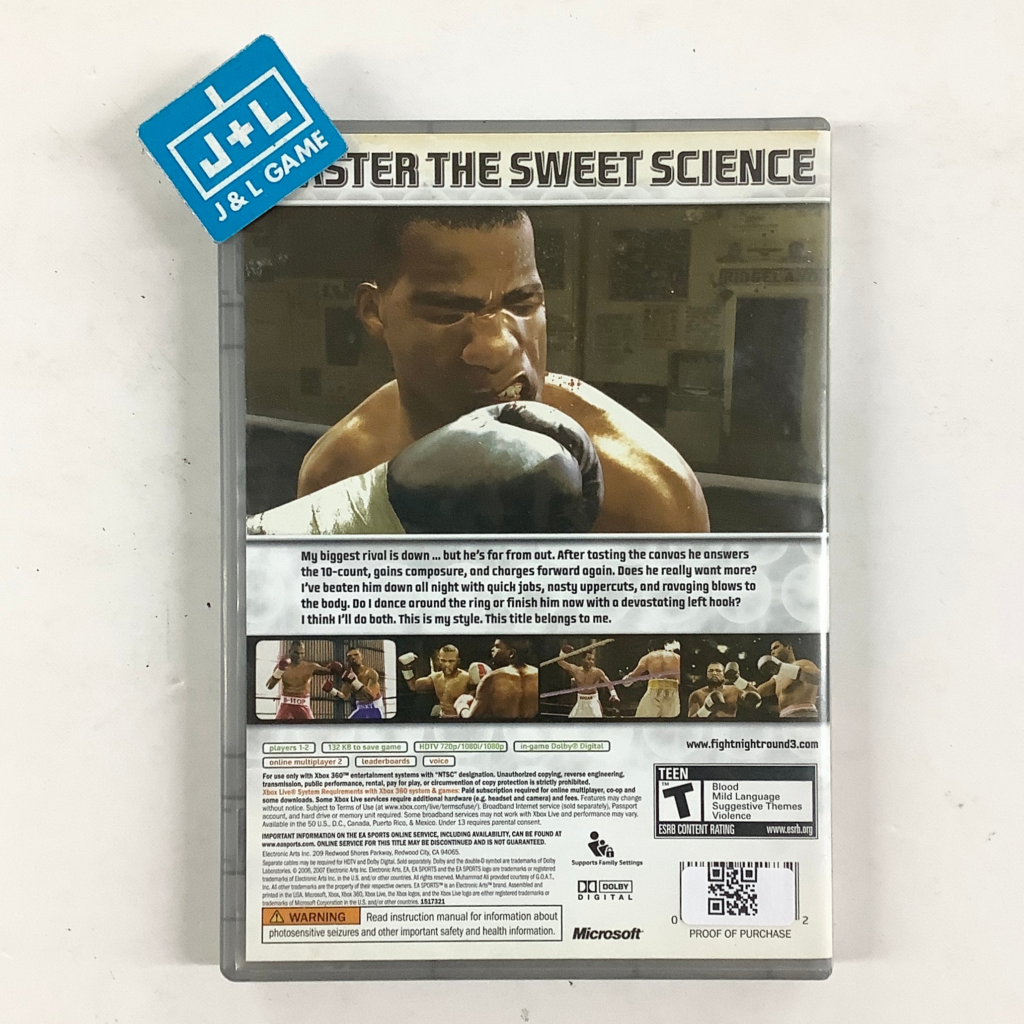 Fight Night Round 3 (Platinum Hits) - Xbox 360 [Pre-Owned] Video Games EA Sports