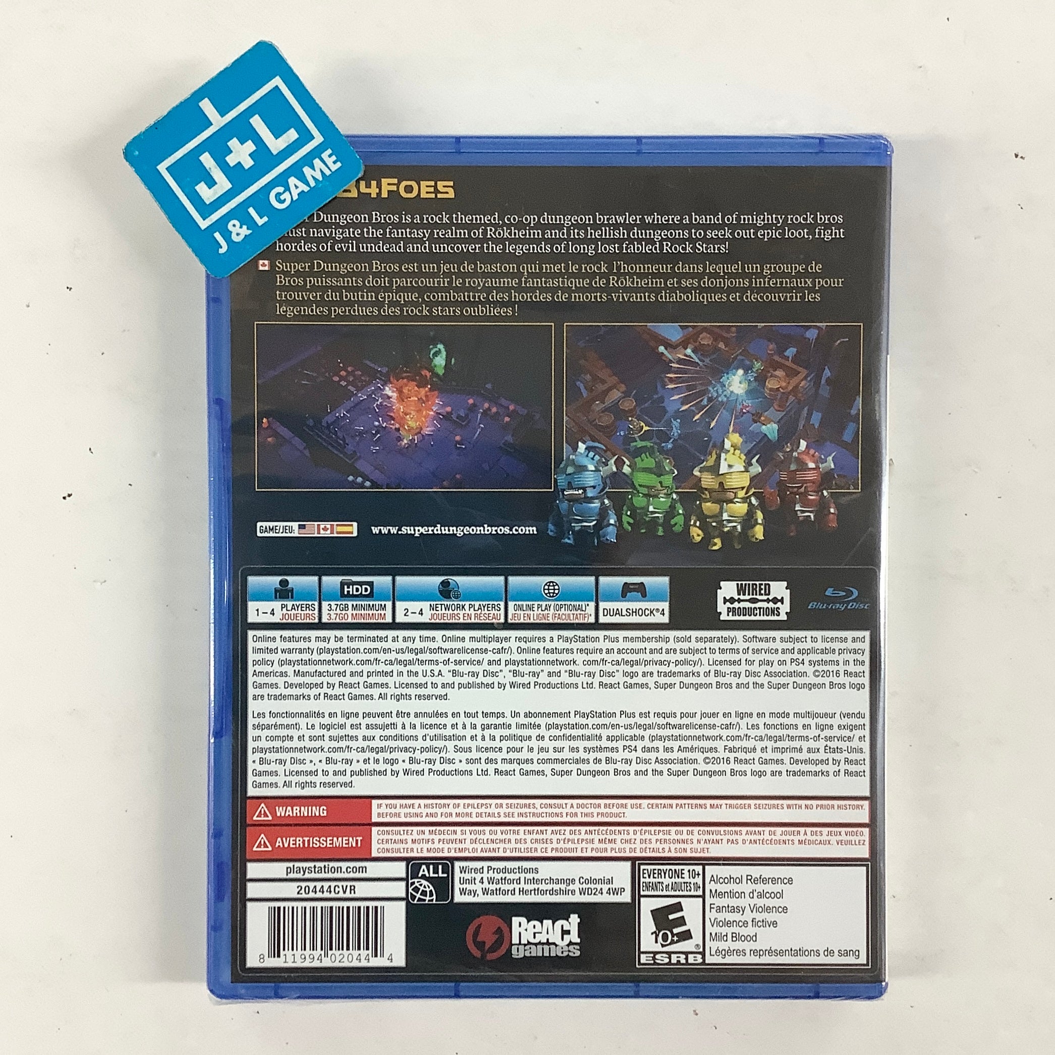 Super Dungeon Bros - (PS4) PlayStation 4 Video Games Wired Productions