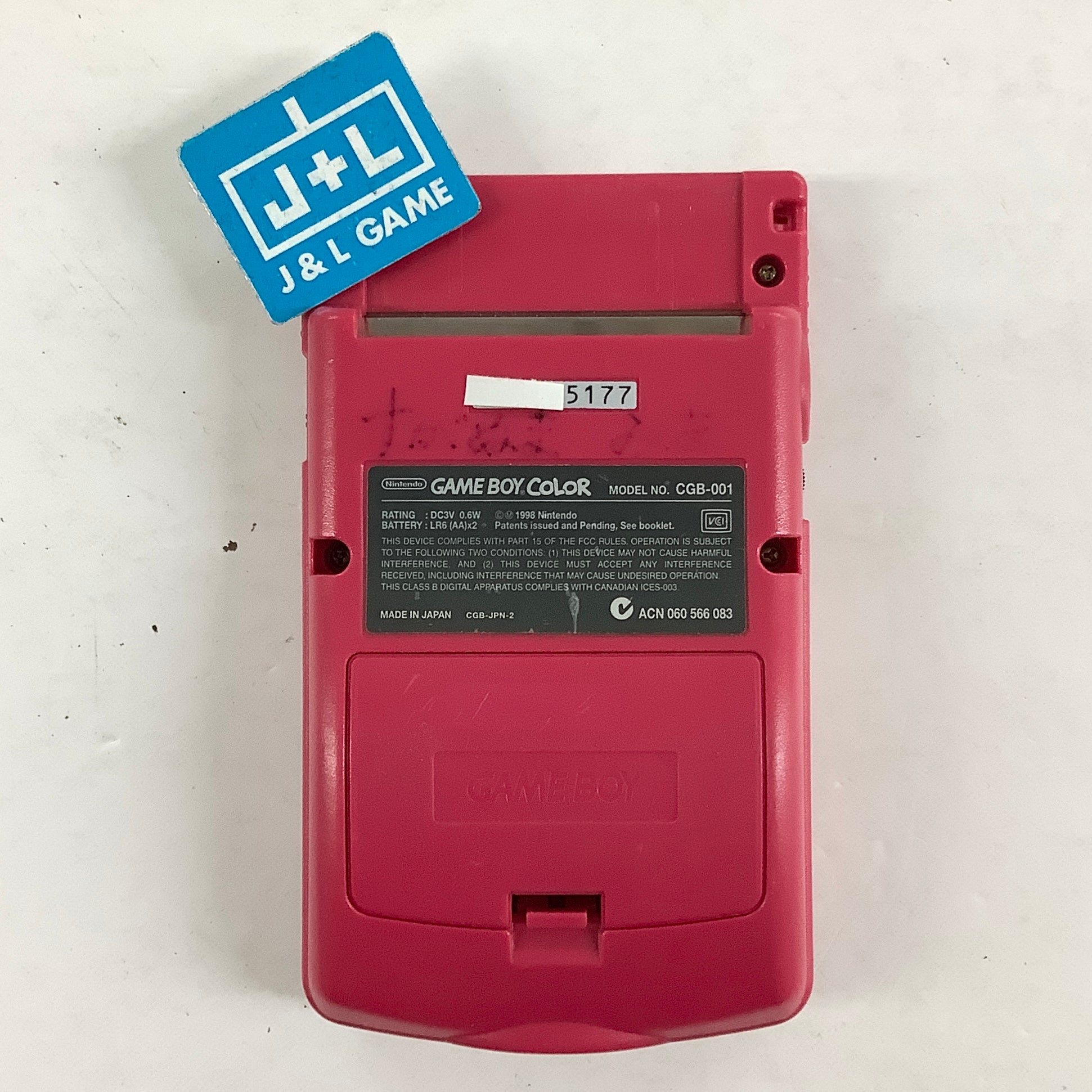 Nintendo Game Boy Color Console (Berry) - (GBC) Game Boy Color [Pre-Owned] Consoles Nintendo
