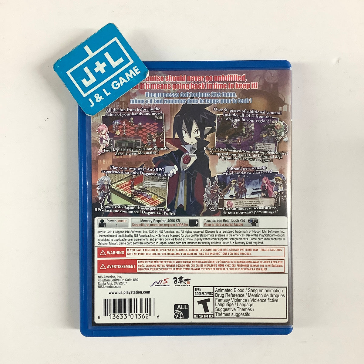 Disgaea 4: A Promise Revisited - (PSV) PlayStation Vita [Pre-Owned] Video Games NIS America