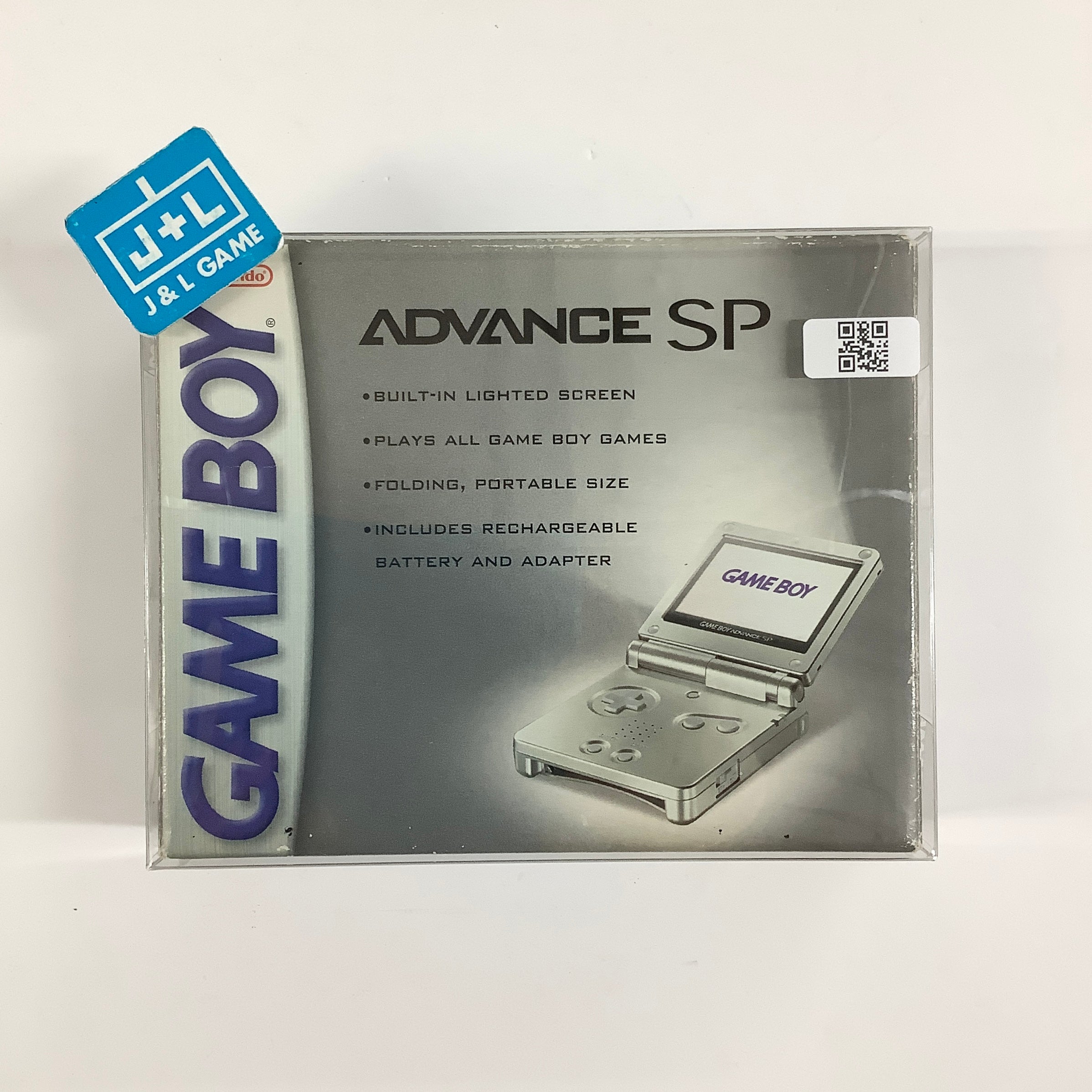 Nintendo Game Boy Advance SP Console AGS-001 (Silver) - (GBA) Game Boy Advance SP [Pre-Owned]