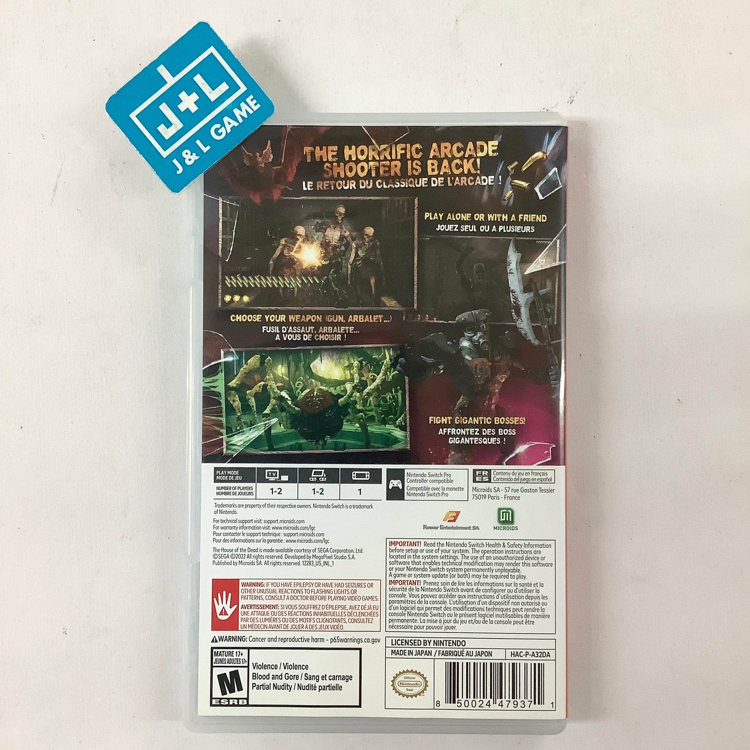 The House of the Dead: Remake (Limidead Edition) - (NSW) Nintendo Switch [Pre-Owned] Video Games Maximum Games
