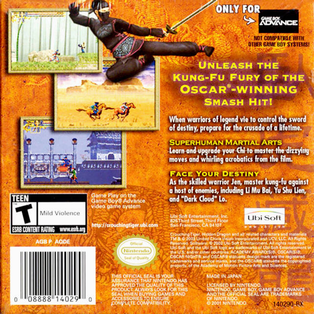 Crouching Tiger, Hidden Dragon - (GBA) Game Boy Advance [Pre-Owned]