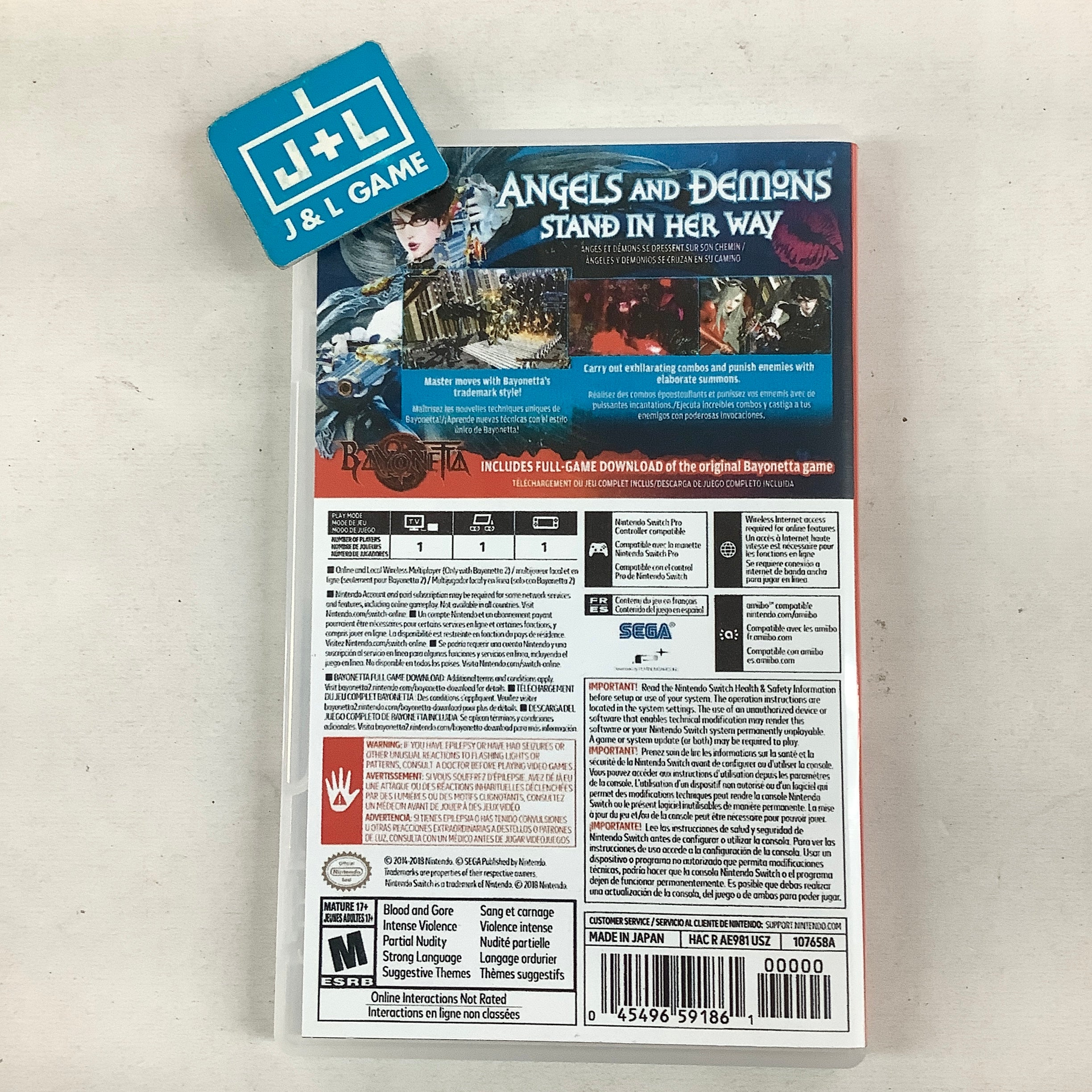 Bayonetta 2 (Physical Game Card) - (NSW) Nintendo Switch [Pre-Owned] Video Games Nintendo
