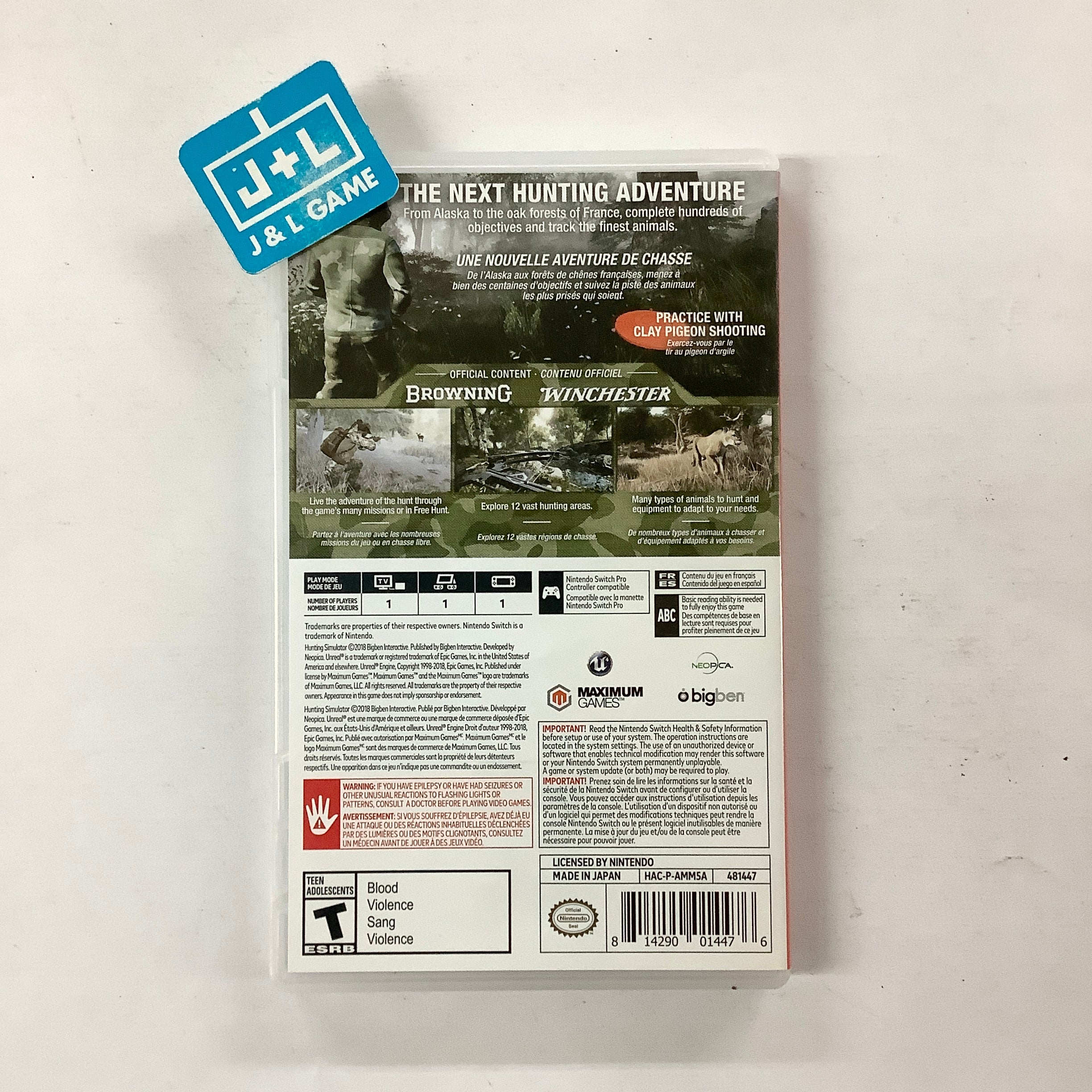 Hunting Simulator - (NSW) Nintendo Switch [Pre-Owned] | J&L Game