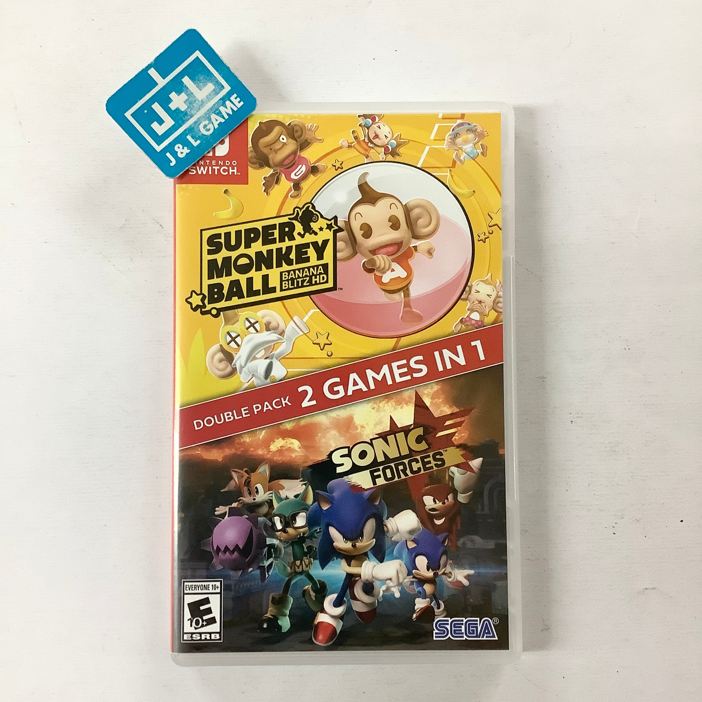 Sonic Forces + Super Monkey Ball: Banana Blitz HD Double Pack - (NSW) Nintendo Switch [UNBOXING] Video Games SEGA   