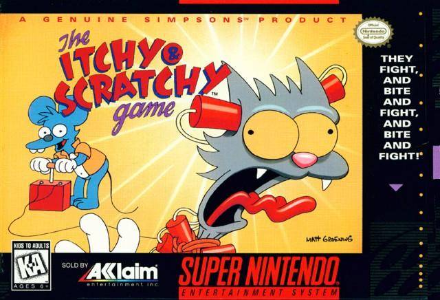 The Itchy & Scratchy Game - (SNES) Super Nintendo [Pre-Owned] Video Games Acclaim   