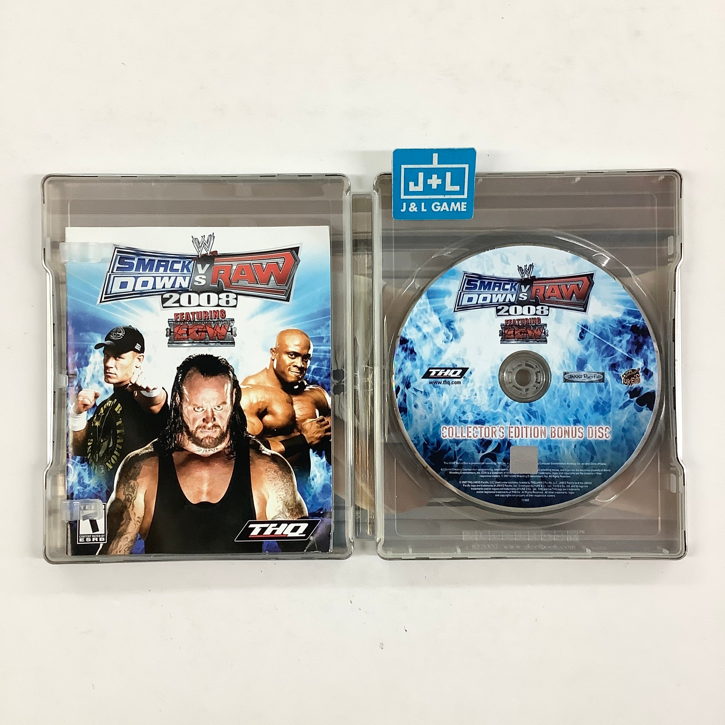 WWE SmackDown vs. Raw 2008 (Steel Book) - (PS3) PlayStation 3 [Pre-Owned] Video Games THQ