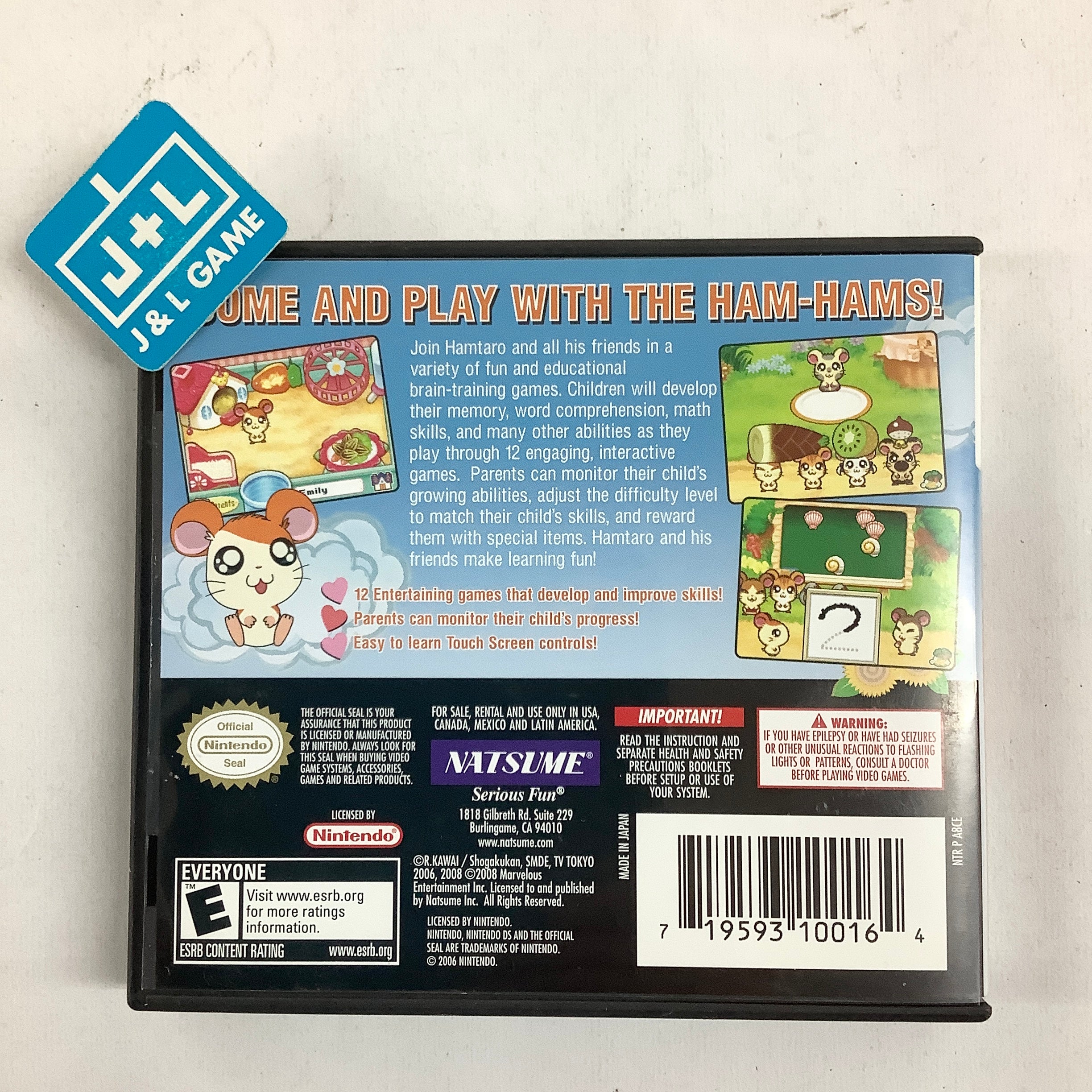 Hi! Hamtaro: Little Hamsters Big Adventures - Ham-Ham Challenge - (NDS) Nintendo DS [Pre-Owend] Video Games Natsume
