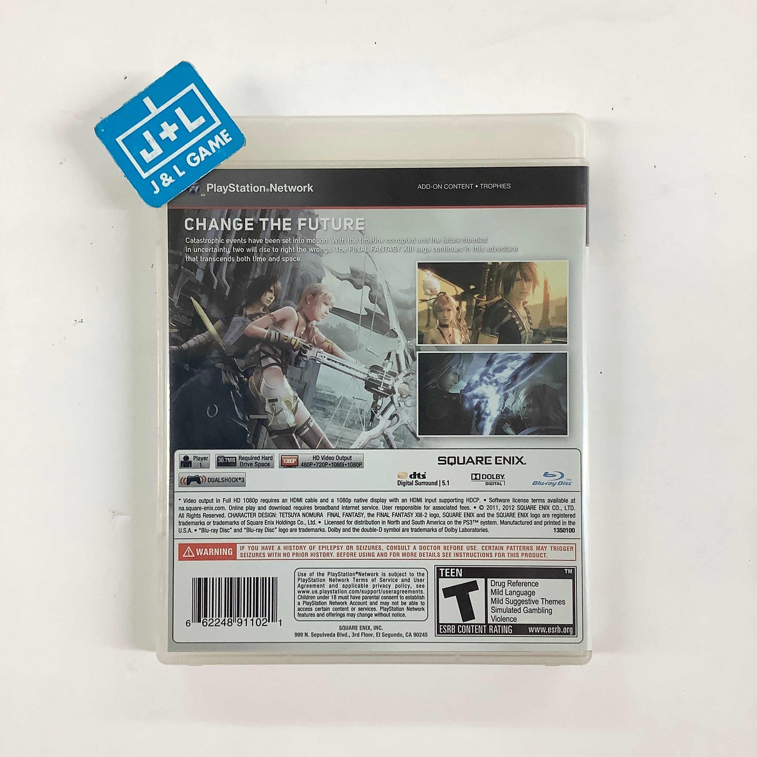 Final Fantasy XIII-2 - (PS3) PlayStation 3 [Pre-Owned] Video Games Square Enix