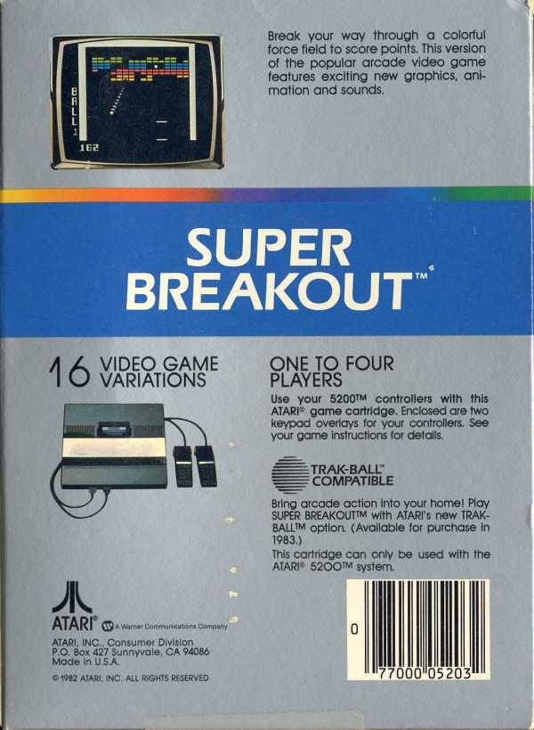 Super Breakout - (A52) Atari 5200 [Pre-Owned]