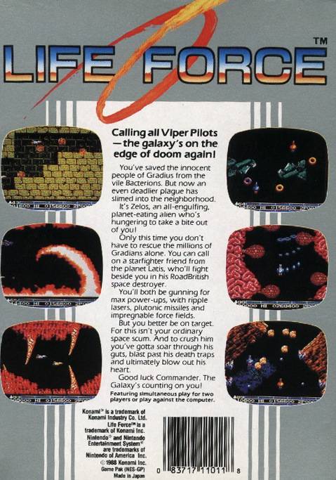 Life Force - (NES) Nintendo Entertainment System [Pre-Owned] Video Games Konami   
