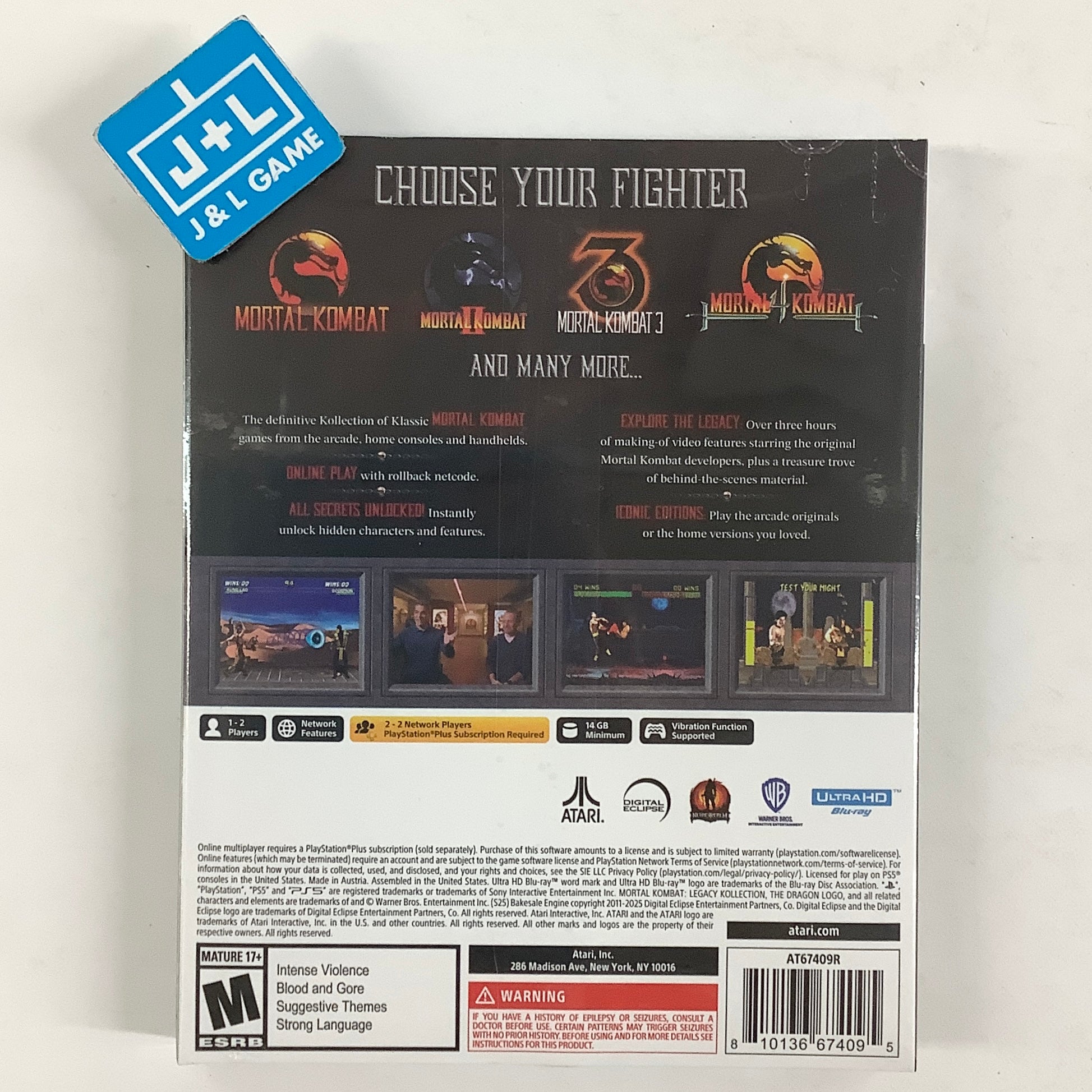 Mortal Kombat: Legacy Kollection (Day 1 Edition) - (PS5) PlayStation 5 Video Games Atari