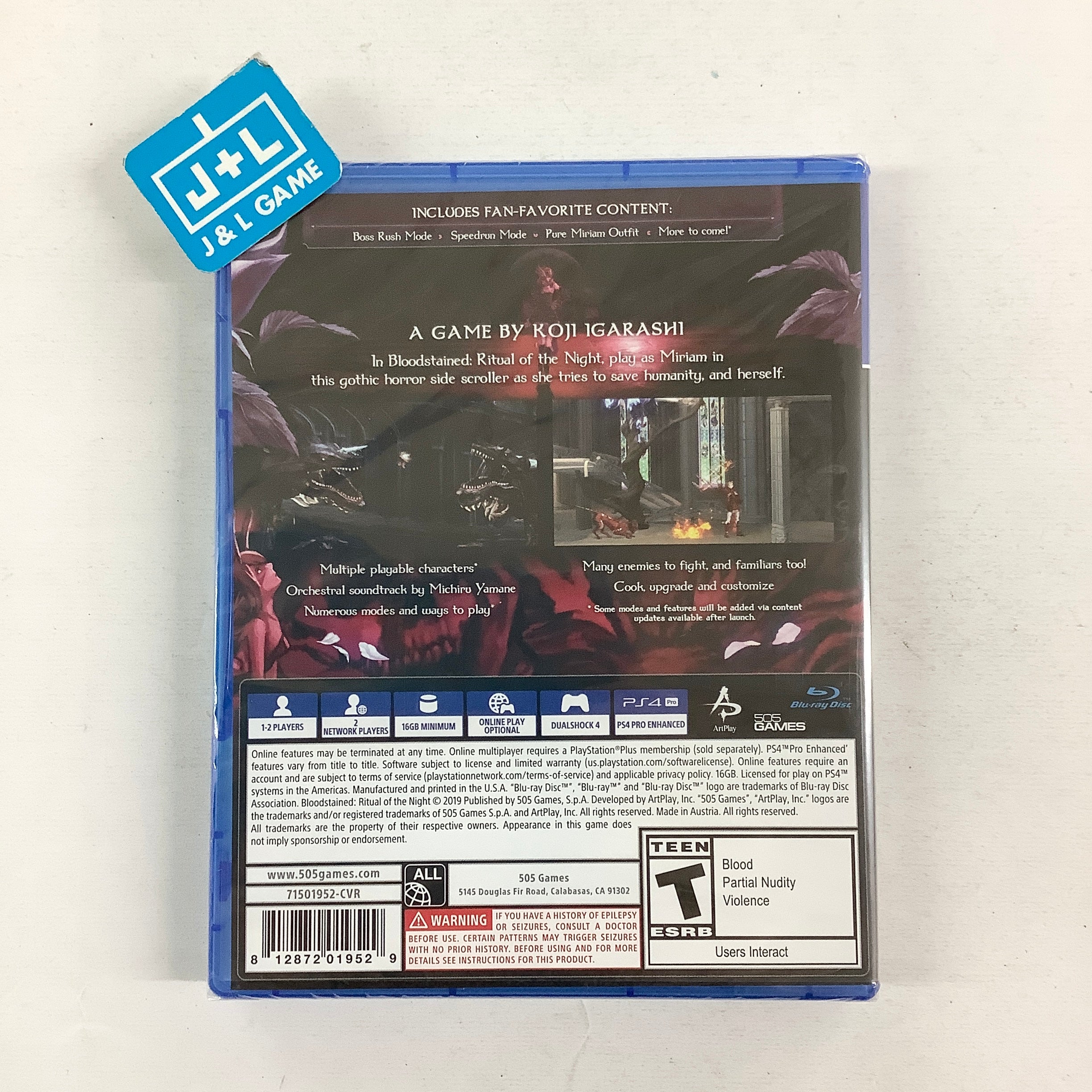 Bloodstained: Ritual of the Night - (PS4) PlayStation 4 Video Games 505 Games
