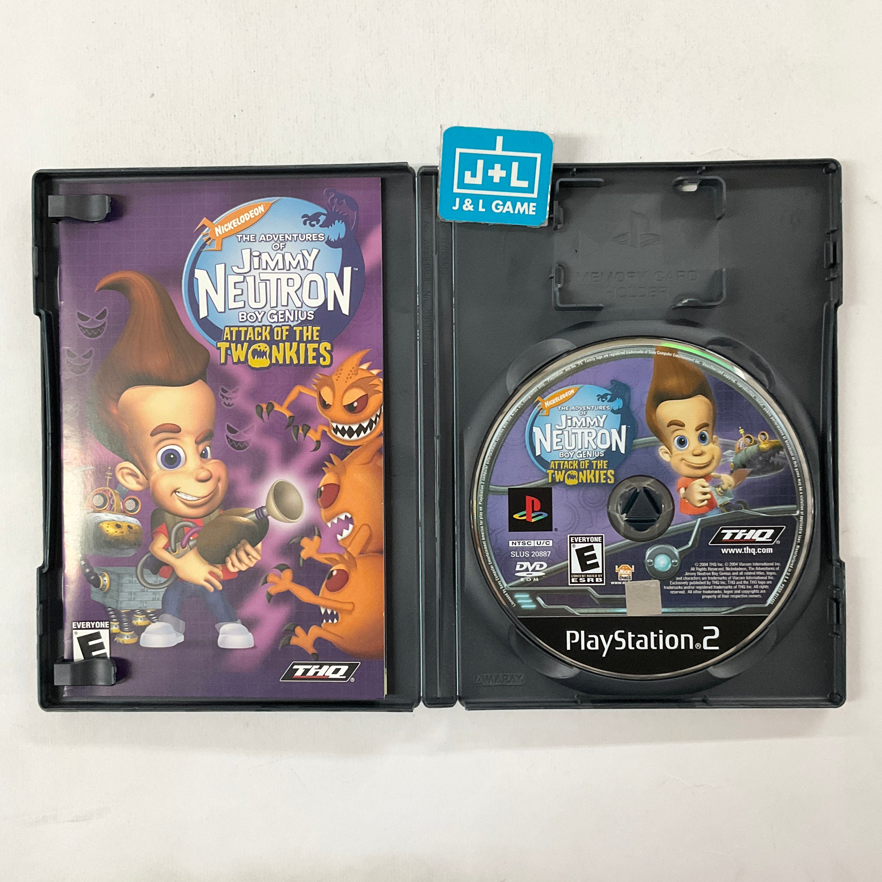 The Adventures of Jimmy Neutron Boy Genius: Attack of the Twonkies - (PS2) PlayStation 2 [Pre-Owned] Video Games THQ