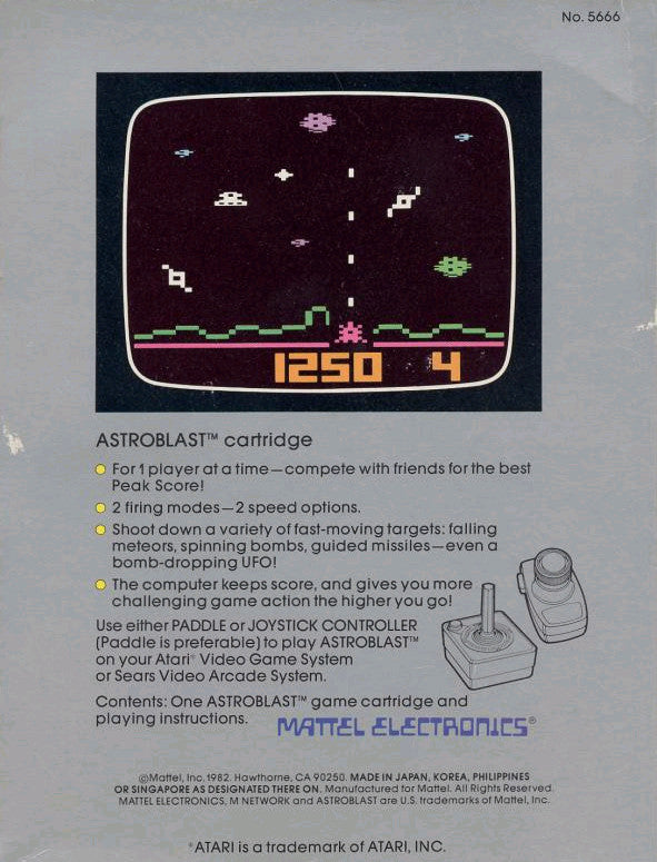 Astroblast - Atari 2600 [Pre-Owned]