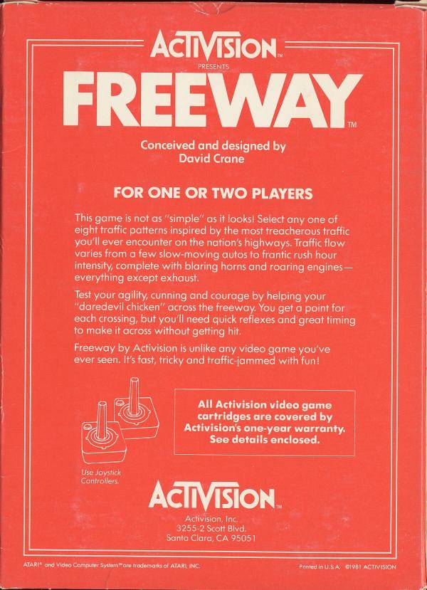 Freeway - Atari 2600 [Pre-Owned] Video Games Activision   