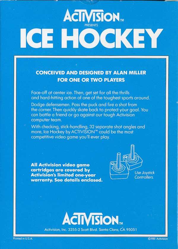 Ice Hockey - Atari 2600 Video Games Atari   