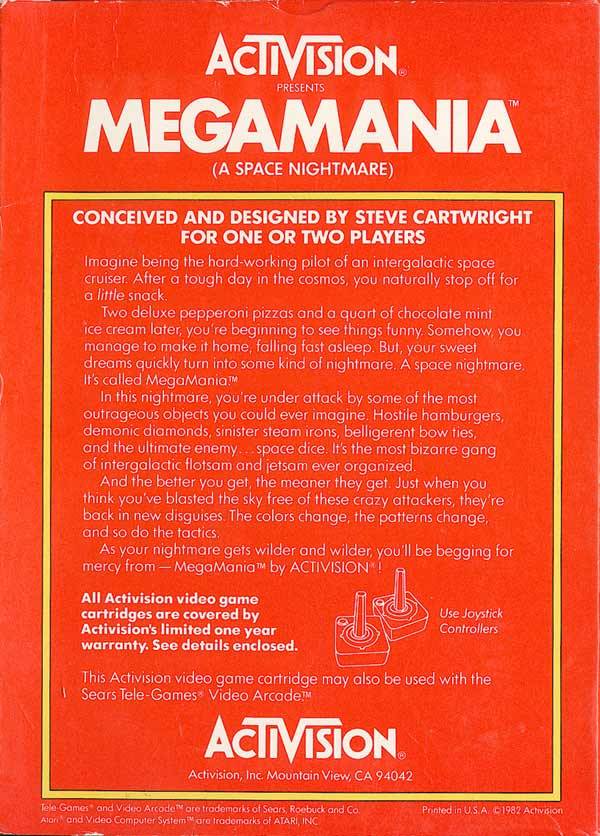 Megamania (International Edition) - Atari 2600 [Pre-Owned] Video Games Activision   