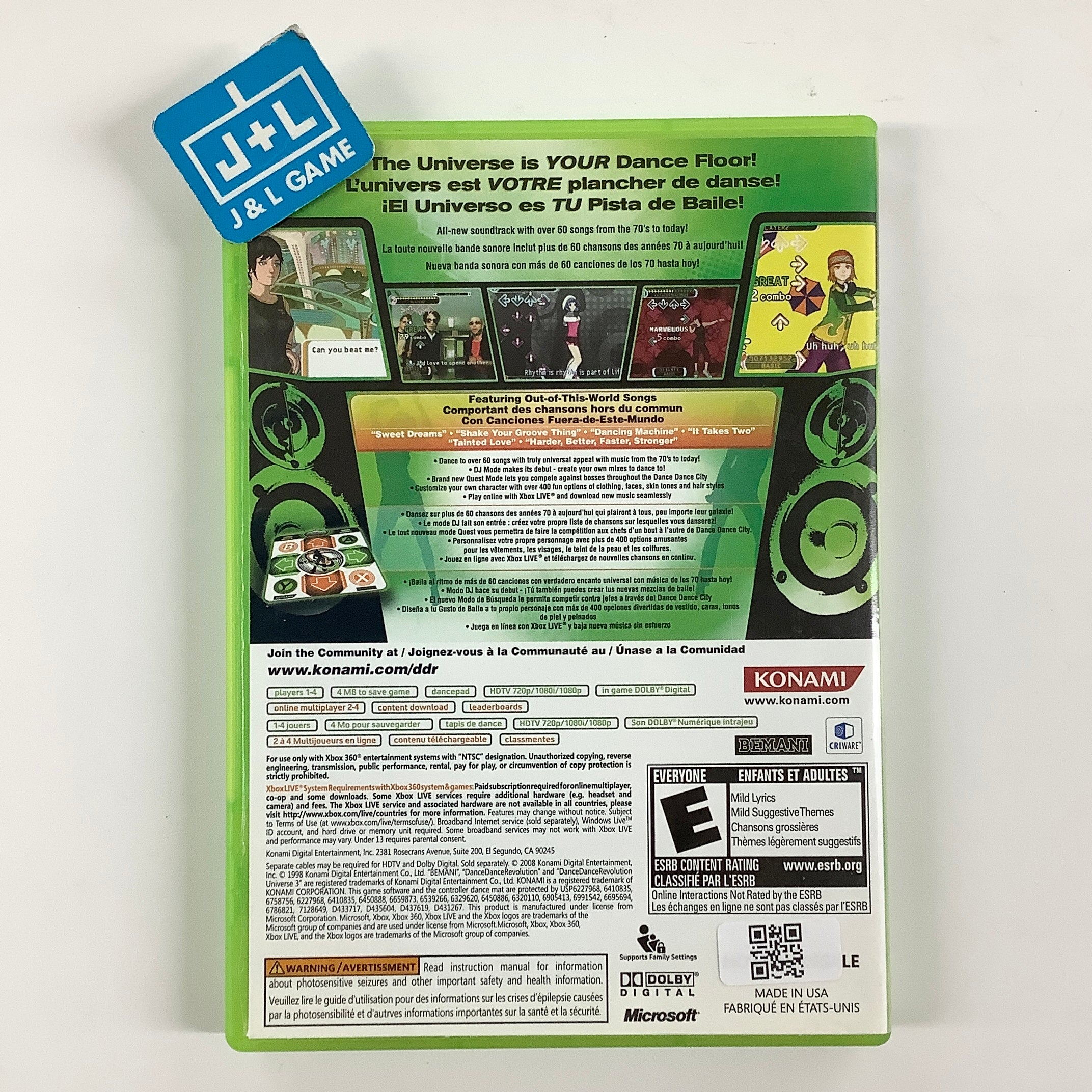 Dance Dance Revolution Universe 3 - Xbox 360 [Pre-Owned] Video Games Konami