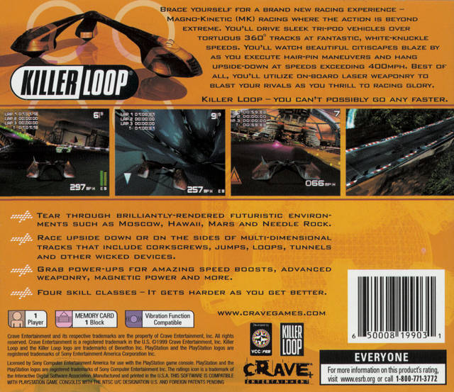 Killer Loop - (PS1) PlayStation 1 [Pre-Owned] Video Games Crave Entertainment   