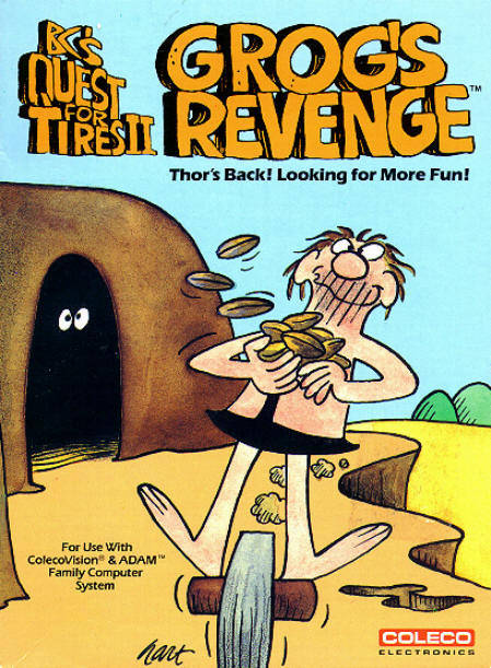 BC's Quest for Tires II: Grog's Revenge - (CVIS) Colecovision [Pre-Owned] Video Games Coleco   