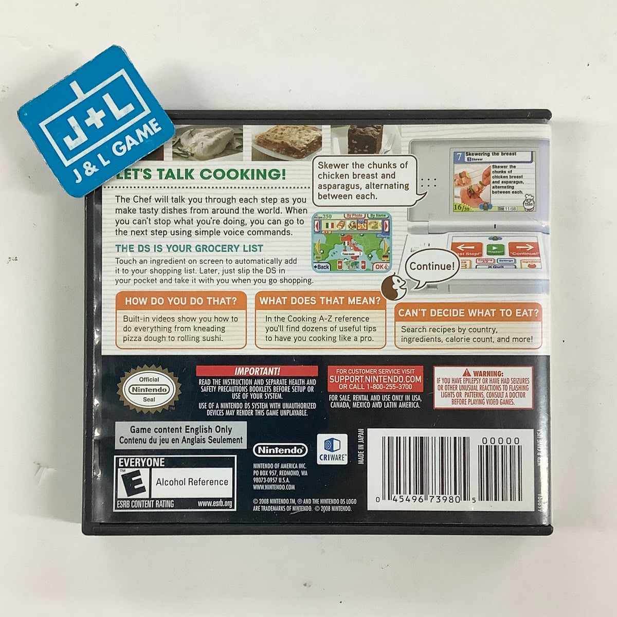 Personal Trainer: Cooking - (NDS) Nintendo DS [Pre-Owned] Video Games Nintendo
