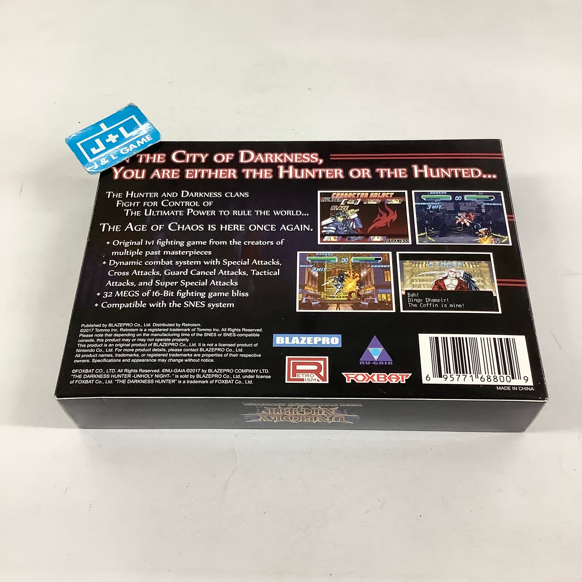 Retroism Unholy Night: The Darkness Hunter - (SNES) Super Nintendo Video Games Idea Factory