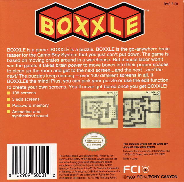 Boxxle - (GB) Game Boy [Pre-Owned] Video Games FCI, Inc.