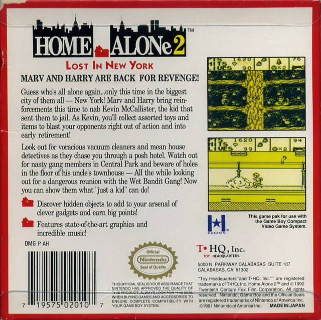 Home Alone 2: Lost in New York - (GB) Game Boy [Pre-Owned]