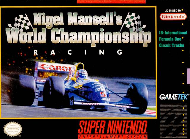 Nigel Mansell's World Championship Racing - (SNES) Super Nintendo [Pre-Owned] Video Games GameTek   