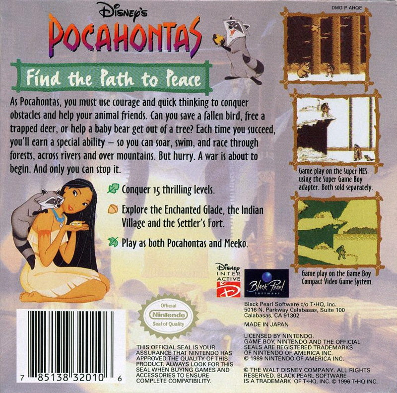 Pocahontas - (GB) Game Boy [Pre-Owned] Video Games SPIG   
