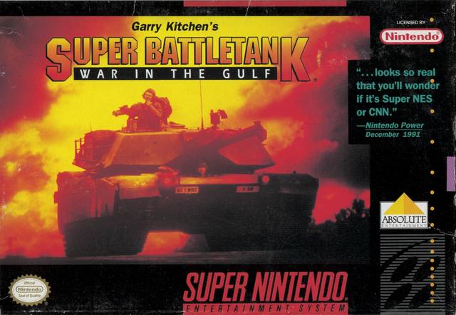 Garry Kitchen's Super Battletank: War in the Gulf - (SNES) Super Nintendo [Pre-Owned] Video Games Absolute Entertainment   