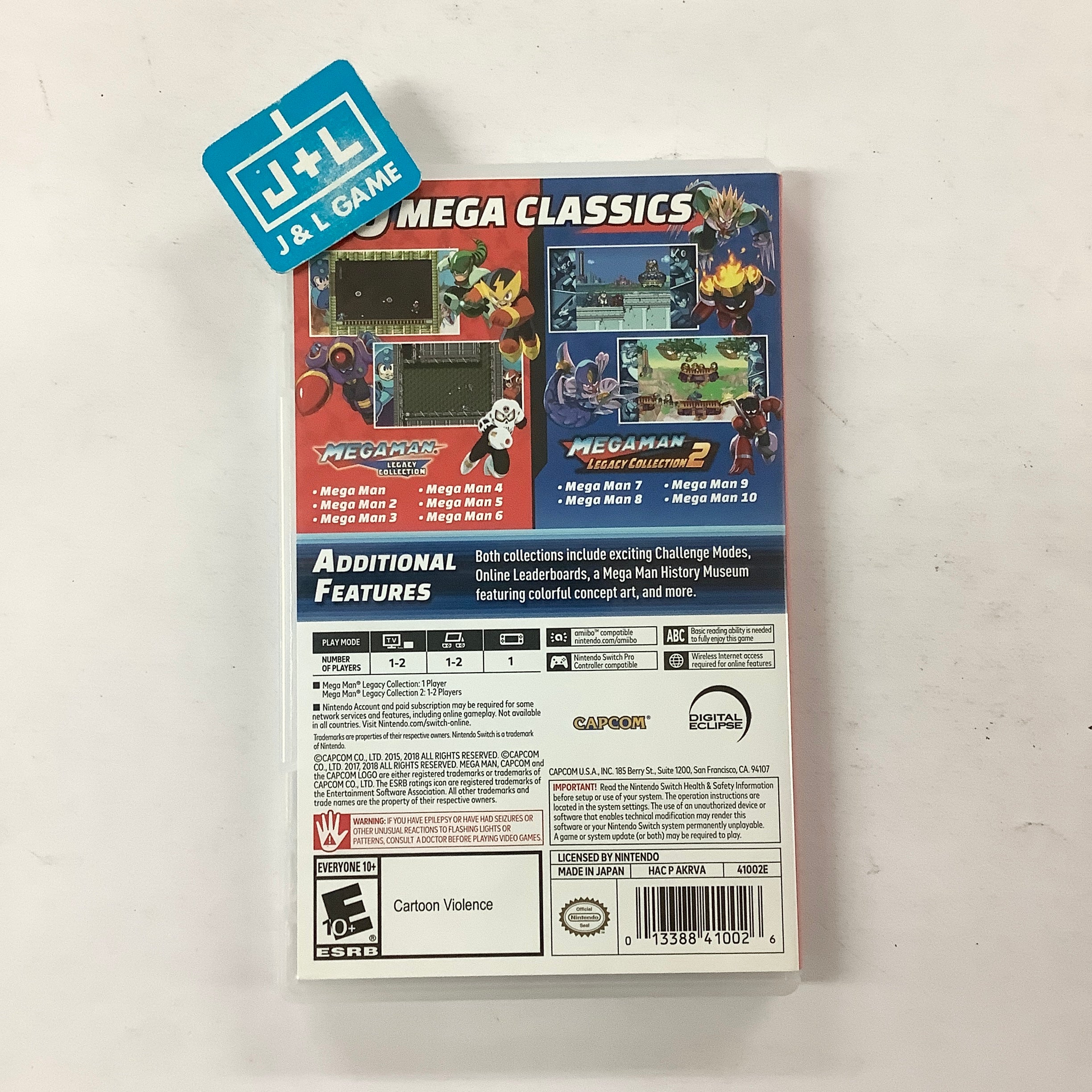 Mega Man Legacy Collection 1+2 - (NSW) Nintendo Switch [Pre-Owned] Video Games Capcom   