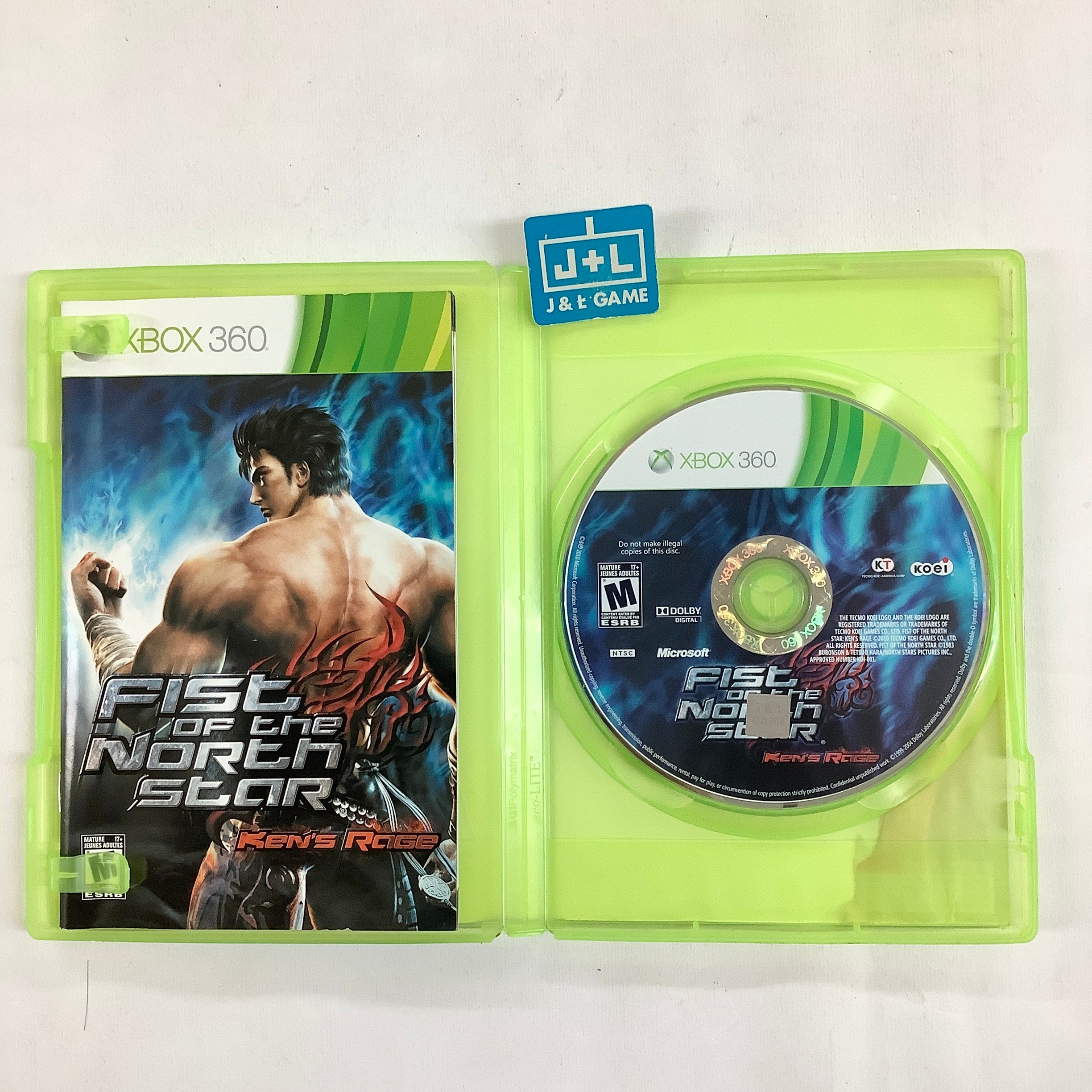 Fist of the North Star: Ken's Rage - Xbox 360 [Pre-Owned] Video Games Koei Tecmo Games