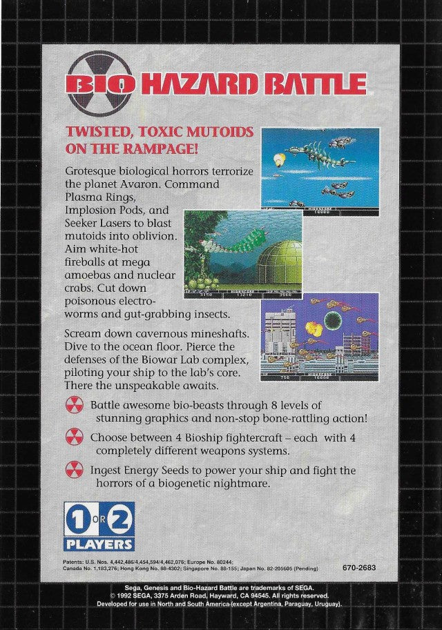 Bio Hazard Battle - (SG) SEGA Genesis [Pre-Owned]